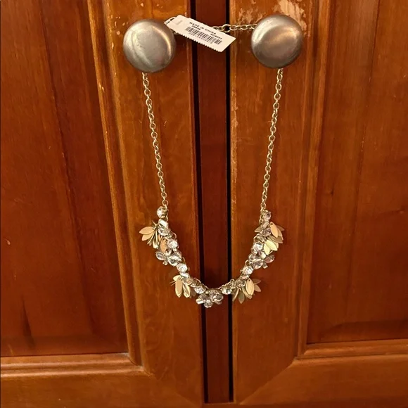 J. Crew Gold and Silver Floral Necklace - Picture 2 of 3
